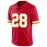 Men's Red #28 Breathable Rugby Jersey - Embroidered American Football V-Neck Short Sleeve Shirt, Loose Fit All-Season Training & Match Uniform for Sports, Outdoor Activities & Casual Wear, Durable Sportswear