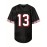 Men's Black # 13 American Football Jacket With Loose Embroidered Sports, Fashionable, Casual, Street Breathable Rugby Top