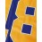 Blue V-Neck Embroidered Men's #18 Ice Hockey Jersey - Long Sleeve, Breathable & Stylish for Sports and Casual Wear
