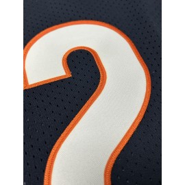 Men's Black # 2 American Football Jacket With Loose Embroidered Sports, Fashionable, Casual, Street Breathable Rugby Top
