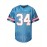 Men's Moon Blue #34 Embroidered American Football Jersey - Loose Fit Breathable V-Neck Rugby Top for Casual Streetwear, Sports & Outdoor Activities | All-Season Comfort, Machine Washable, Athletic Leisure Wear