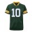 Men'S Green #10 Breathable V-Neck Rugby Jersey, Embroidered American Football Uniform for Training and Matches, Casual Sports Style, Training Rugby Jersey | Athletic Jersey | Comfortable Fit Jerse