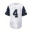 Men's White #4 American Football Jersey - Breathable Loose Fit V-Neck with Embroidered SCOTT Name & Number, All-Season Casual Streetwear for Sports, Outdoor Activities & Daily Wear