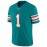 Men's Breathable Green #1 Embroidered Rugby Jersey - V-Neck Short Sleeve American Football Shirt, Loose Fit All-Season Training & Casual Wear, Machine Washable Sportswear for Men & Youths, Durable Sportswear