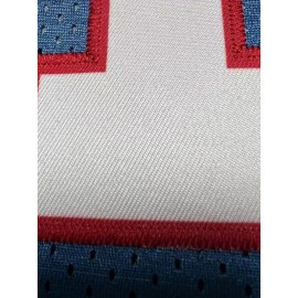 Men'S Moon Blue # 1 American Football Shirt Loose Embroidered Sports, Fashionable, Casual, Street Breathable Rugby Top