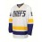 Men's White #18 Ice Hockey Jersey - Loose Fit Breathable Embroidered CHIEFS & HANSON 18 Design, V-Neck Long Sleeve for Team Sports, Casual Streetwear & All-Season Wear, Sports Fan Apparel | Durable Sportswear