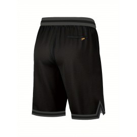 Men's black gray # 8-24 basketball shorts, classic letter embroidery design, button style short sleeved breathable shirt, suitable for training and competition