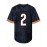 SheLucki Men'S Deep Blue #2 American Football Jersey, Loose Fit, Breathable Polyester, V-Neck, Embroidered Sports Top, Casual Streetwear for All Seasons