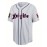 Men's White Striped # 9 Baseball Shirt, Loose Embroidered Sports, Fashionable And Casual, Street Breathable