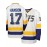 Men'S White #17 Ice Hockey Jersey With Loose Embroidery And Long Sleeves, Sporty, Fashionable, Casual, Breathable On The Street