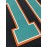 Men's #10 Black American Football Jersey with Teal Accents - Breathable,, Casual V-Neck Sports Uniform for Everyday and Game Day Wear, SHLUCKI
