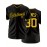Men's Black #30 Baseball Shirt with Pittsburgh Embroidered Letter & Number Design, Breathable Loose Fit V-Neck Button-Up for Casual Streetwear, Sports & Outdoor Activities - All-Season Comfort, Outdoor Activewear | Relaxed Fit Jersey | Embroidered Details