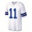 Men'S White # 11 American Football Jersey Casual Loose Letter Embroidered Sports Style, Fashionable Street Breathable Football Jersey