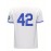 Men'S White # 42 Baseball Shirt, Loose Embroidered Sports, Fashionable And Casual, Street Breathable