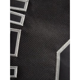 Men's Black #2 Embroidered Baseball Jersey - Loose Fit, Breathable V-Neck Sports Shirt for Casual & Outdoor Wear, NYC Street Style