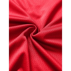 Men'S Red Basketball Suit # 23 Classic Retro Embroidered Sleeveless Sweat wicking Breathable Tank Top Basketball Suit