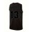Classic Retro Basketball Sleeveless Tank Top - Breathable Sweat Wicking Men's Black #13 Embroidered Letter Basketball Suit