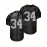 Men's Black #34 Breathable American Football Jersey - Embroidered V-Neck Loose Fit Rugby Shirt for Training, Matches & Casual Wear | All-Season Machine Washable Sportswear, Embroidered Detailing