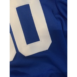 Men's #30 Blue Baseball Jersey - Classic Design, Breathable Button-Up Short Sleeve Shirt for Training & Games, V-Neck, Loose Fit, Polyester, Machine Washable, Game Day Attire | Sports Top | Lightweight Polyester, SHLUCKI
