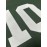 Men's Green# 10 Breathable Rugby Shirt, Sports V-neck Short Sleeve Training Match Uniform, Embroidered American Football Shirt