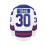Men's White #30 Ice Hockey Jersey with Embroidered Craig 30 & USA 34 Design - Loose Fit Breathable Polyester, V-Neck Long Sleeve for Sports, Casual Streetwear & Outdoor Activities