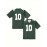 Women's Green Bay #10 Polyester Green Football Jersey T Shirts, V-Neck Sports Shirt With Slight Stretch, Breathable Casual Knit Fabric For All Seasons, Loose Fit Adult & Teen, Fans Gift Women Youth