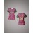Custom Women's V-Neck Football Jersey - Personalized Name & Number, Pink & Black Abstract Print, Breathable Polyester, Quick-Dry for Sports, Fitness & Casual Wear, Fitness Apparel | Personalized Sports Top | Smooth Fabric Shirt