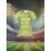Customized Women's V-Neck Football Jersey - Personalized Name & Number, Breathable Polyester, Quick-Dry, Lime Green with Red Accents, Ideal for Team Training & Sports Fitness, Athletic Jersey | Personalized Sports Top | Lightweight Athletic Wear