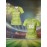 Customized Women's V-Neck Football Jersey - Personalized Name & Number, Breathable Polyester, Quick-Dry, Lime Green with Red Accents, Ideal for Team Training & Sports Fitness, Athletic Jersey | Personalized Sports Top | Lightweight Athletic Wear