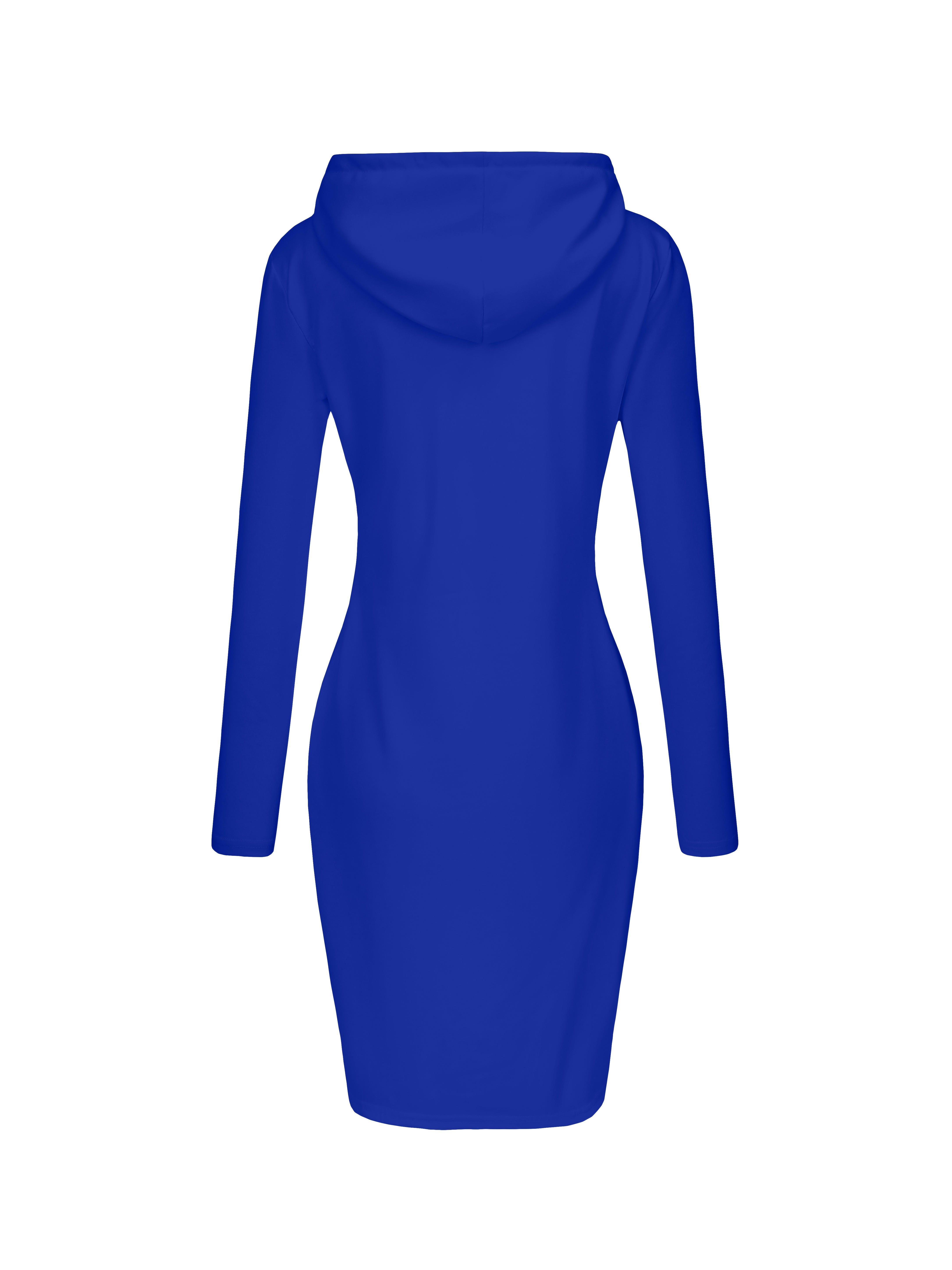 plain kangaroo pocket sporty dress long sleeves slight stretch hooded sports dress womens activewear details 19